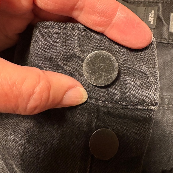 Denim X Alexander Wang black crop jeans - size 24 - Picture 8 of 8